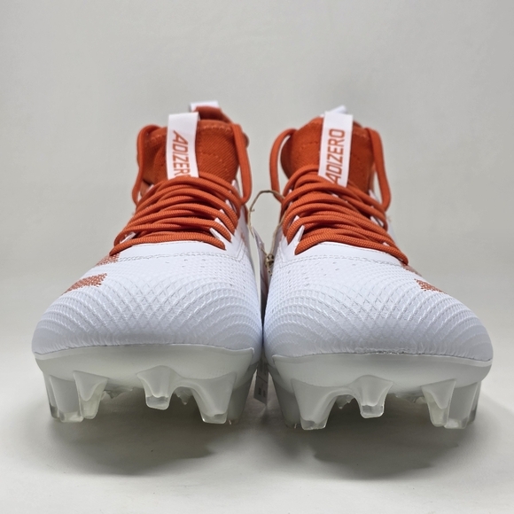 adidas SM Adizero Impact Football Cleats Mens Size 11 White Orange IH8467 New - Picture 8 of 12